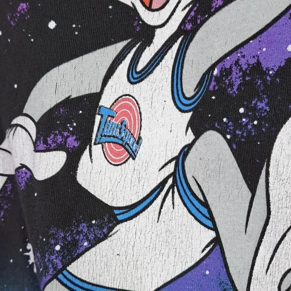 Space Jam Bugs Bunny Dunk Crew Neck Short Sleeve Men's Size L - Picture 5 of 11